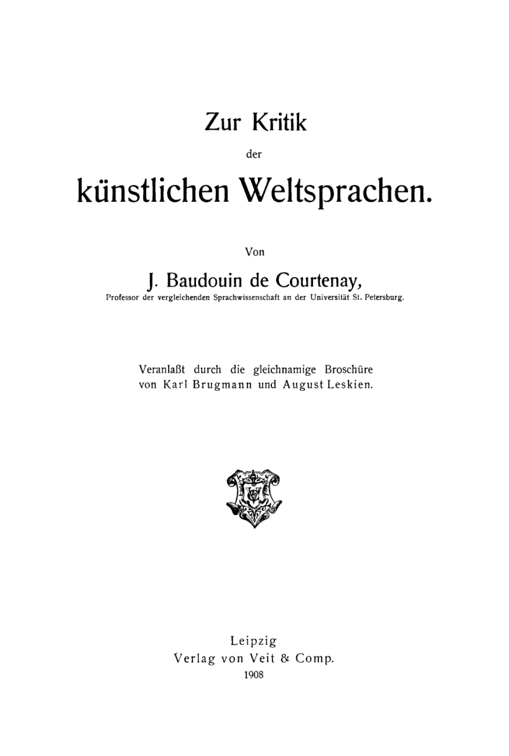 Zur Kritik der kÃ¼nstlichen Weltsprachen 1st Edition â€“ PDF/EPUB Version Downloadable