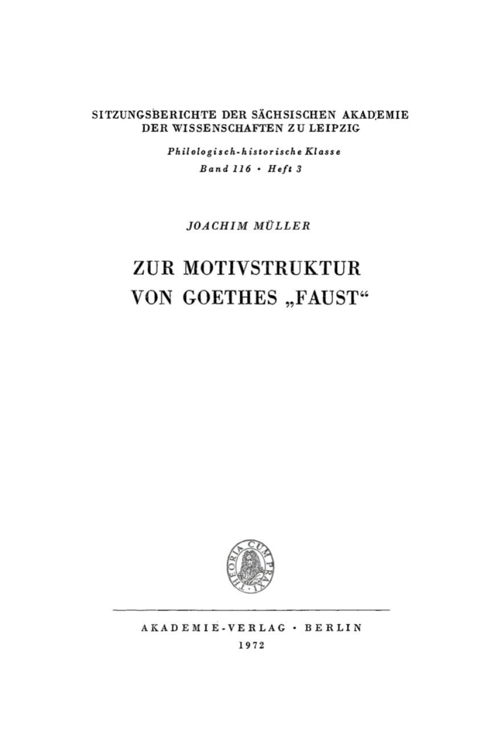 Zur Motivstruktur von Goethes â€žFaustâ€œ 1st Edition â€“ PDF/EPUB Version Downloadable