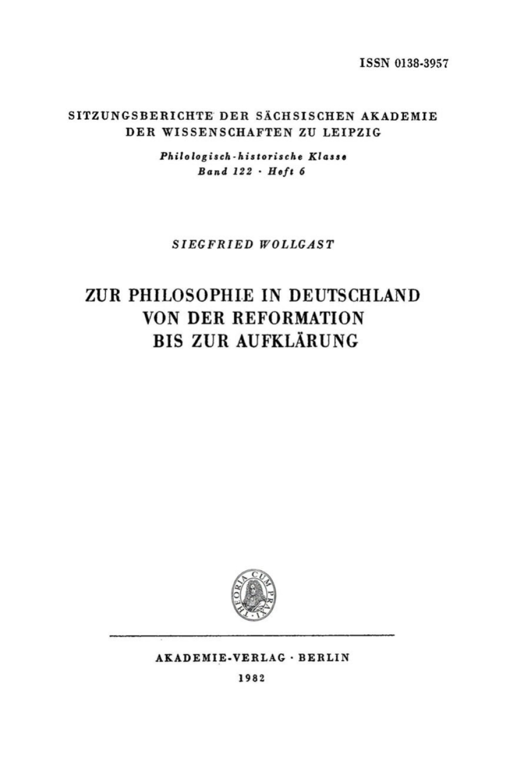 Zur Philosophie in Deutschland von der Reformation bis zur AufklÃ¤rung 1st Edition â€“ PDF/EPUB Version Downloadable