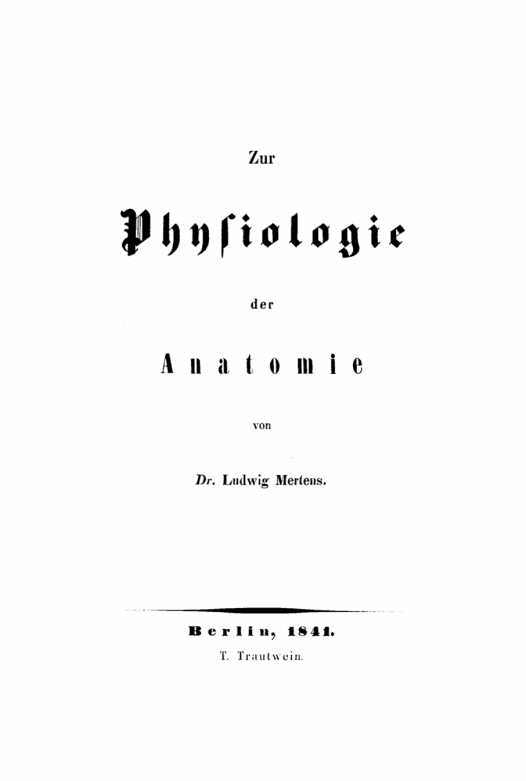 Zur Physiologie der Anatomie 1st Edition â€“ PDF/EPUB Version Downloadable