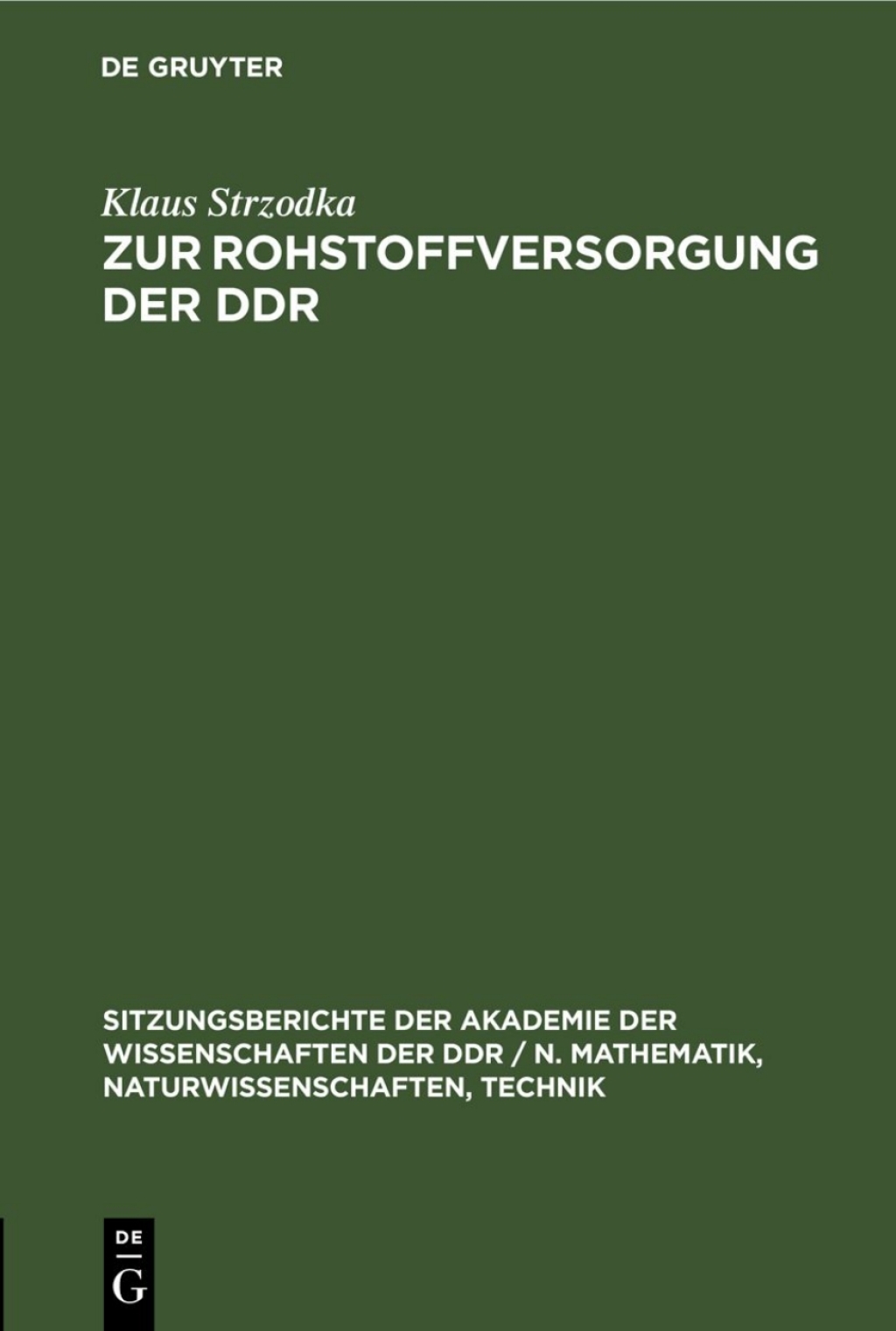 Zur Rohstoffversorgung der DDR 1st Edition â€“ PDF/EPUB Version Downloadable