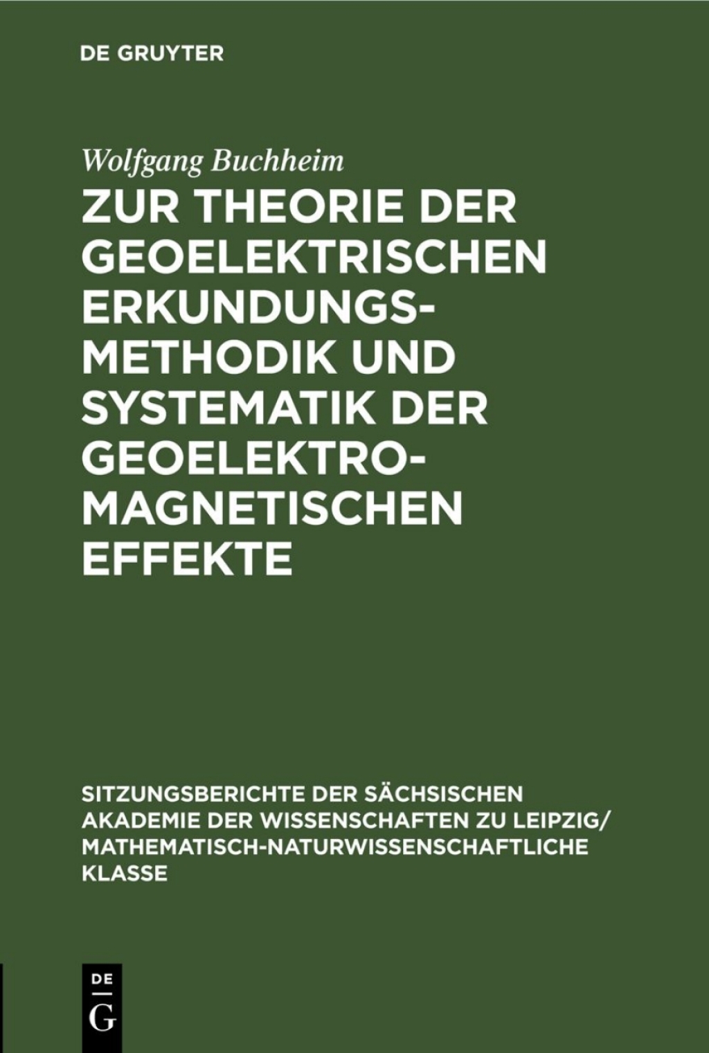 Zur Theorie der geoelektrischen Erkundungsmethodik und Systematik der geoelektromagnetischen Effekte 1st Edition â€“ PDF/EPUB Version Downloadable