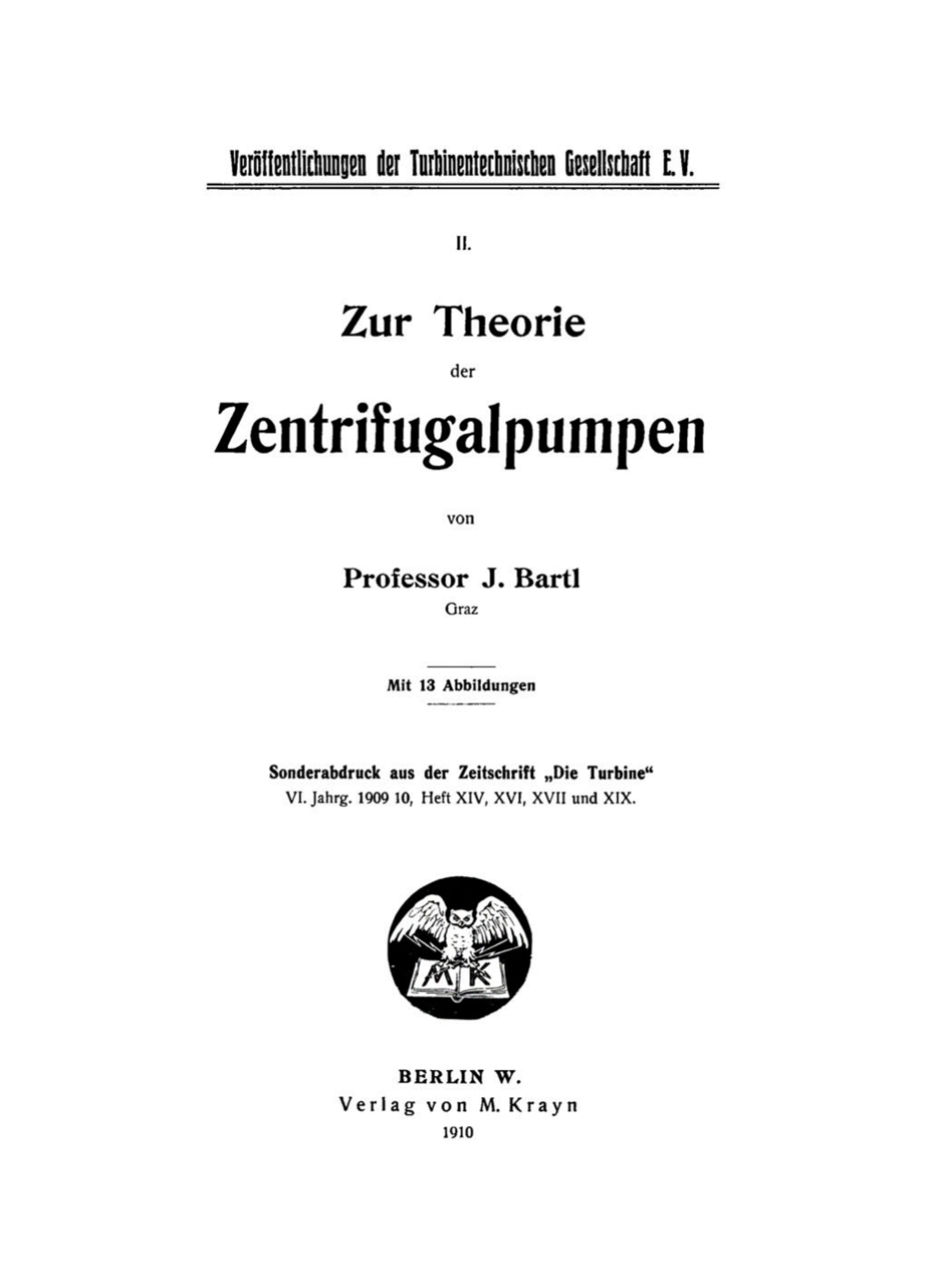 Zur Theorie der Zentrifugalpumpen 1st Edition â€“ PDF/EPUB Version Downloadable