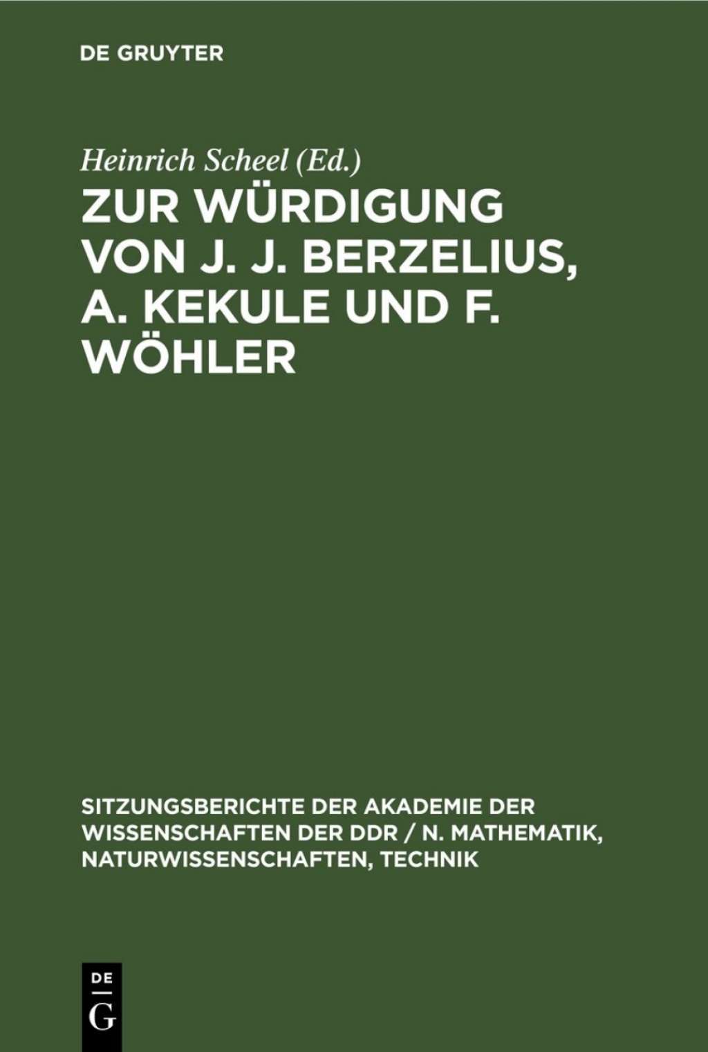 Zur WÃ¼rdigung von J. J. Berzelius, A. Kekule und F. WÃ¶hler 1st Edition â€“ PDF/EPUB Version Downloadable