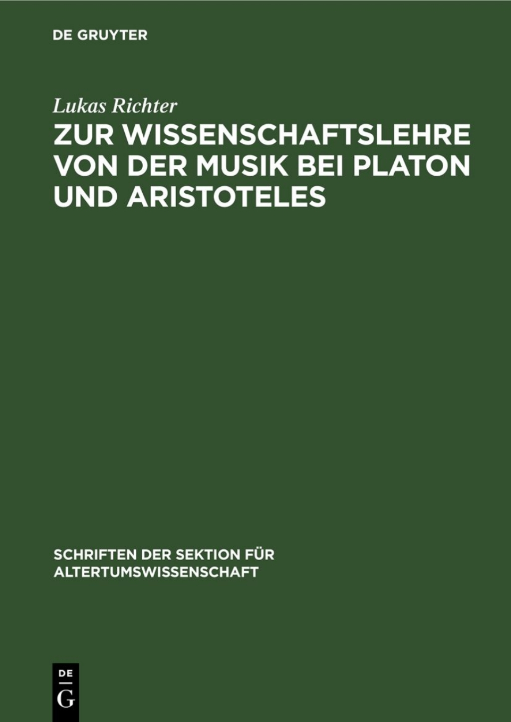 Zur Wissenschaftslehre von der Musik bei Platon und Aristoteles 1st Edition â€“ PDF/EPUB Version Downloadable