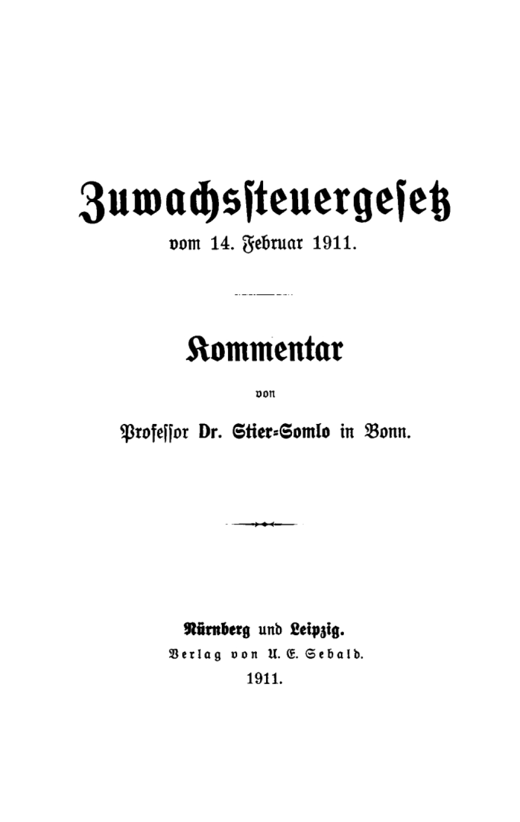 Zuwachssteuergesetz vom 14. Februar 1911 Kommentar 1st Edition â€“ PDF/EPUB Version Downloadable