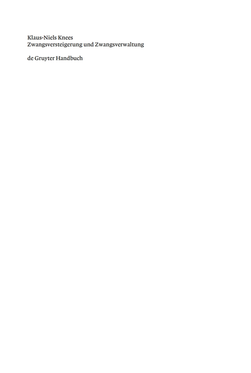 Zwangsversteigerung und Zwangsverwaltung Der Vollstreckungsablauf von der Verfahrensanordnung bis zur ErlÃ¶sverteilung 6th Edition â€“ PDF/EPUB Version Downloadable