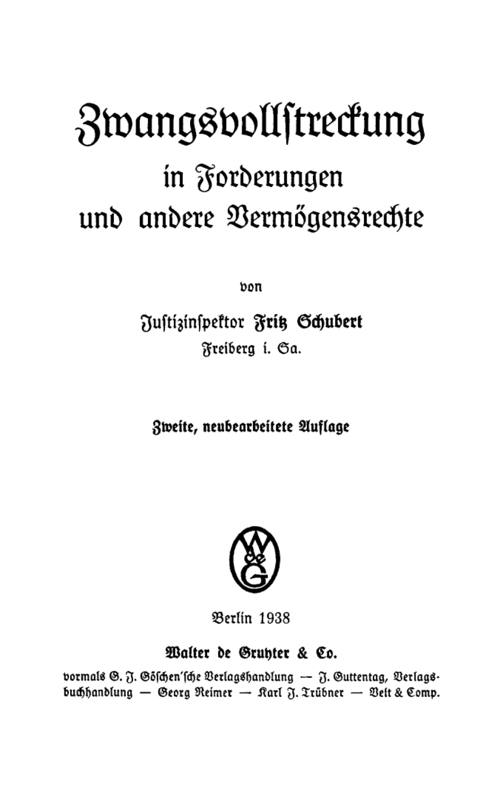 Zwangsvollstreckung in Forderungen und andere VermÃ¶gensrechte 2nd Edition â€“ PDF/EPUB Version Downloadable