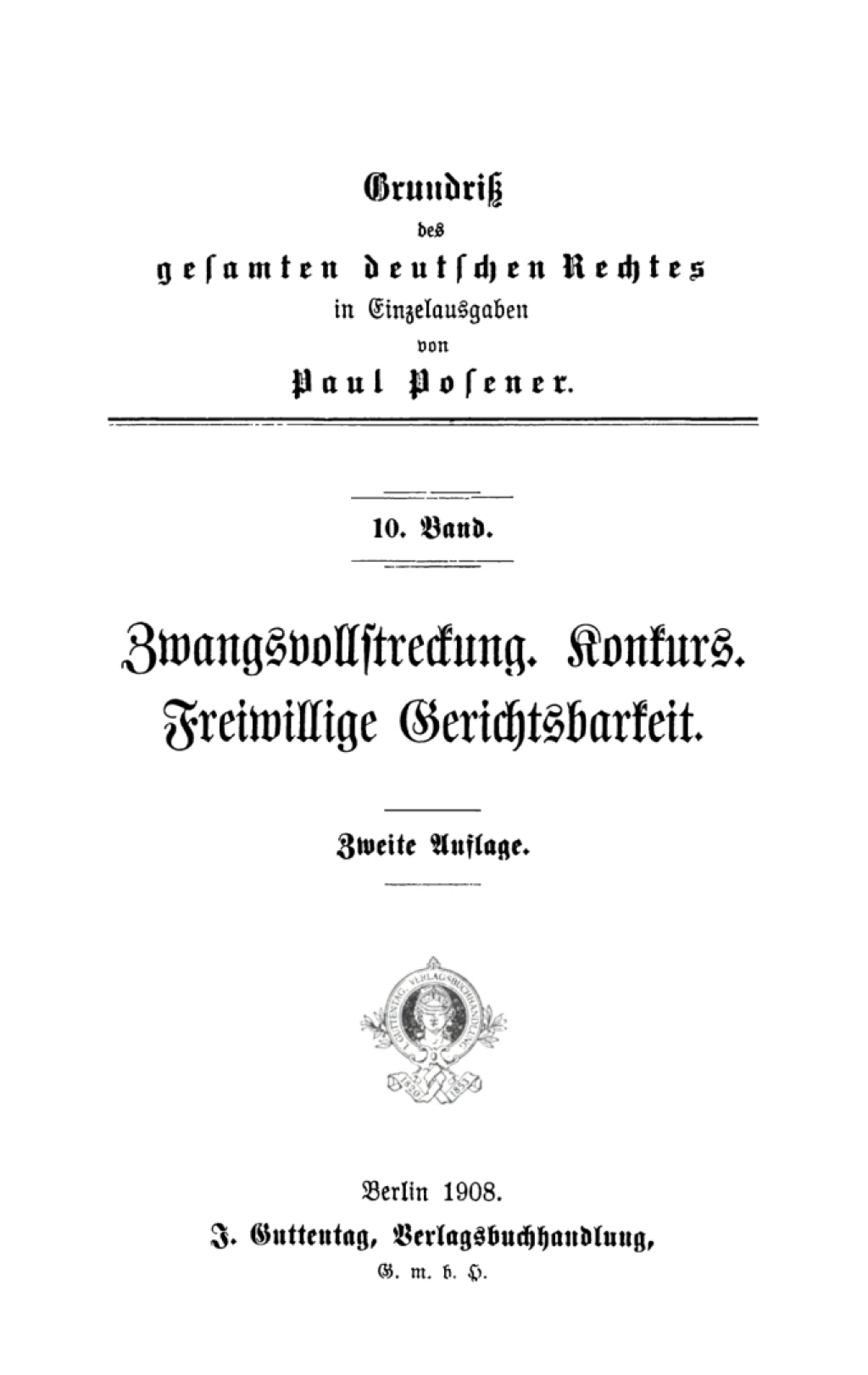 Zwangsvollstreckung. Konkurs. Freiwillige Gerichtsbarkeit 2nd Edition â€“ PDF/EPUB Version Downloadable